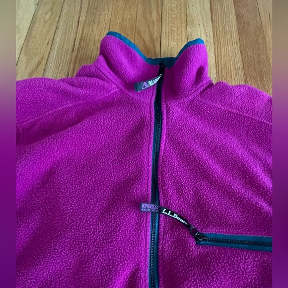 LL Bean fleece anorak size S - Picture 2 of 7